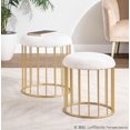 thumbnail image 2 of Ensemble de poufs gigognes Canary de LumiSource, 2 of 7