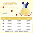 thumbnail image 3 of Jurebecia Princess Dress Royal Storybook up Puffed Sleeves & Tulle Skirt Birthday Party Costume Tulle Skirt 3-4 Years, 3 of 18