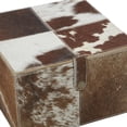 thumbnail image 5 of DecMode Handmade Brown Leather Decorative Box with Snap Front Closure and Detailed Stitching, 2 Count, 5 of 10