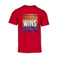 thumbnail image 1 of Mens Pride Love Wins Rainbow Short-Sleeve T-Shirt - Red - Large, 1 of 1