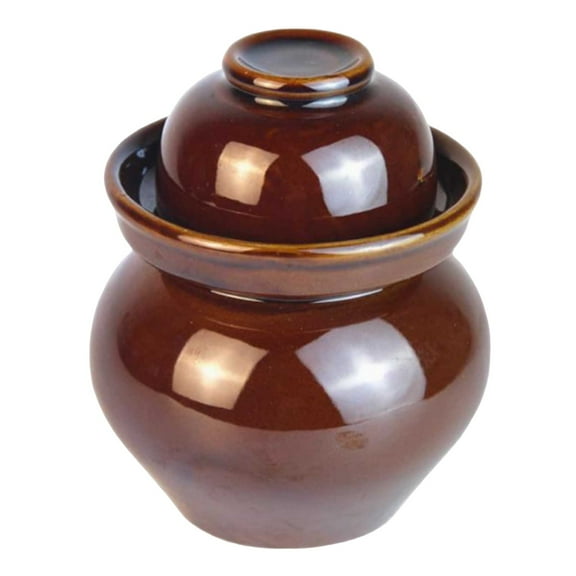 Kimchi Altar with Lid, Airtight Storage Jars, Traditional Chinese Retro Porcelain Pickle Jar for Sauerkraut, Pickles, Kimchi, Vegetables, Food Container