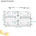 thumbnail image 2 of APPASO Kitchen Sink Grid 25-35" X 13-45", Kitchen Sink Rack for Bottom of Stainless Steel Protectors for Single or Double Bowl, 2 of 9