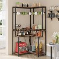 Corner Baker’s Rack for Kitchen, Kitchen Storage Rack with 15 Hanging