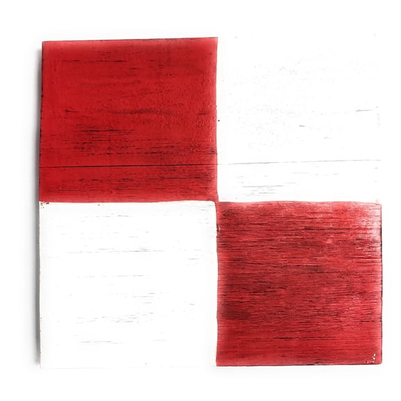 U Nautical Alphabet Wooden Plaque 7" X 7" - Coastal Decor | #skn16017u