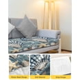 thumbnail image 4 of Blue Shell Coastal Couch Cushion Covers Stretch, Washable Sofa Seat Covers Individual Seat Cushion Sofa Slipcovers Summer Beach Nautical Starfish Coral Couch Cover Furniture Protector S-3PCS, 4 of 7