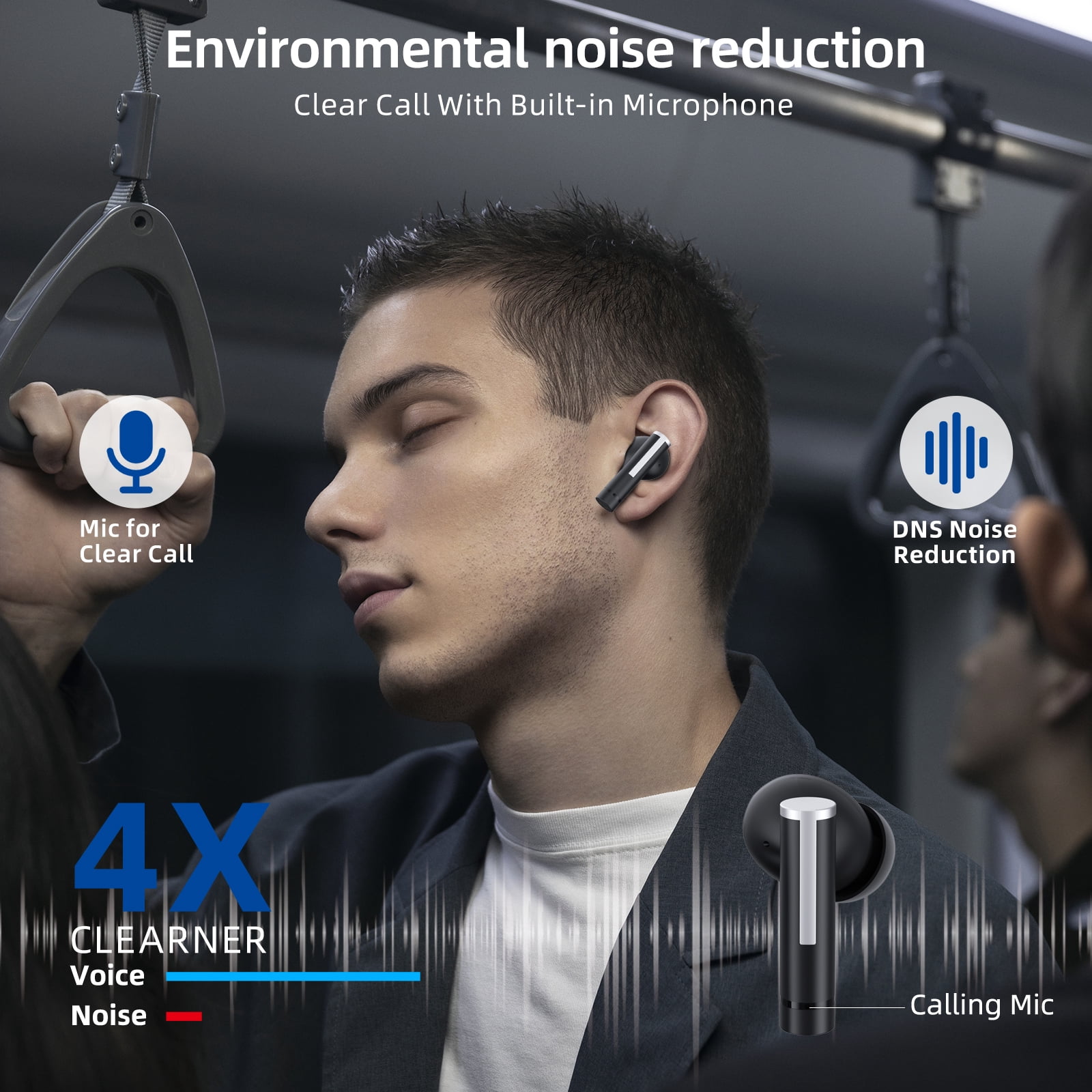 Weofly Balled Wireless Earbuds, in Ear Bluetooth Headphones for iPhone Android Waterproof Ear Buds