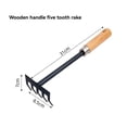 thumbnail image 4 of Kids' Wooden-Handled Garden Tool Kit: Compact Iron & Wood Rake, Spade, Hoe for Flower Planting, Soil Loosening, Weeding – Essential Mini Gardening Helper for Children with Ergonomic Comfort & Durable, 4 of 6