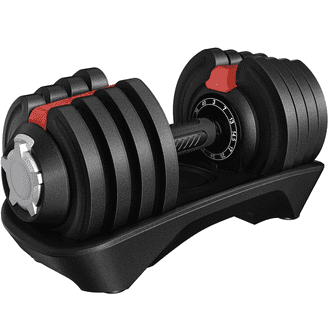 PRCTZ 40lb Adjustable Dumbbell Set, Chrome & Black - Walmart.com