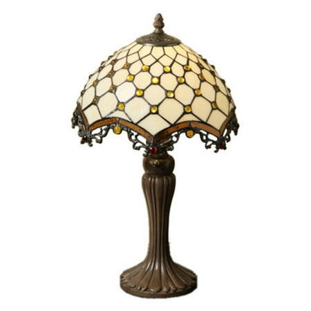 Warehouse of Tiffany Tiffany-style Jewel Roman Table Lamp