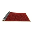 thumbnail image 2 of Ahgly Company Indoor Square Abstract Orange Modern Area Rugs, 3' Square, 2 of 4