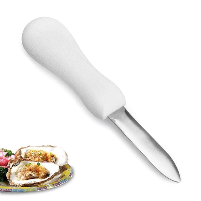 Yingyy Couteau d'Écaillement d'Huîtres en Acier Inoxydable Ouvre-Écaille d'Huître avec Manche Antidérapant Gadget de Cuisine pour Fruits de Mer