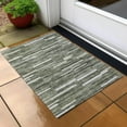 thumbnail image 6 of Addison Rugs Chantille Indoor/Outdoor Transitional Stripes Olive Washable Rectangle Rug, 1'8" x 2'6", 6 of 6