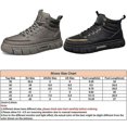 thumbnail image 2 of Men Sneakers Platform Ankle Boots Mens Lace Up Breathable Outdoor Non-slip, 2 of 4