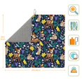 thumbnail image 2 of Dish Drying Mat, Cute Deer Rabbit Butterfly Flower Highly Absorbent Drying Matt Kitchen Counter, Dish Mat Drying Pad Dishes Drainer Mats for Kitchen Counter or Sink, 16 x 18 inch, 2 of 6