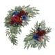 thumbnail image 3 of Conjunto de botín de flores artificiales, silla, guirnalda Floral, telón de fondo, decoración del hogar, decoración de boda, señal de bienvenida para Rojo, 3 of 8