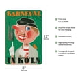thumbnail image 2 of Karneval In Koln (Carnival In Cologne) Germany - Vintage Carnival Poster by Anton Wolff 1950 - 8 x 12 inch Vintage Wood Art Sign, 2 of 4