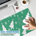 thumbnail image 4 of Long Mouse Pads for Desk,Green Christmas Tree Pattern Desk Mats on Top Of Desks, Desk Mouse Pad Extra Large with 3mm Non-Slip Base and Stitched Edge for Gaming,Office,Work,Home 31.5x15.7in, 4 of 5