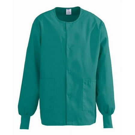 ComfortEase Unisex Snap-Front Warm-Up Scrub Jacket