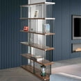 thumbnail image 3 of DAVEE Modern & Contemporary Antique Wood 5-tier Bookcase - 72.64*47.24*11.81 inches, 3 of 5