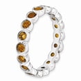 thumbnail image 3 of 925 Sterling Silver Stackable Expressions Citrine Ring Size: 9; for Adults and Teens; for Women and Men, 3 of 5