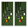 thumbnail image 2 of Designart "Excellent Golf Set Swing II" Golf Framed Wall Art Set Of 2 - Green Sports Framed Canvas Set For Living Room Decor, 2 of 6