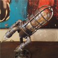 thumbnail image 4 of Bearachild Steampunk Rocket Lamp Industrial Steampunk Lamp Night Light Decoración del hogar para sala de estar Dormitorio Oficina Iluminación y accesorios Numero 3 Bearachild HA044403-03, 4 of 6