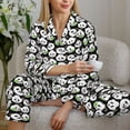 thumbnail image 6 of Lsque Panda Bear Pattern Long Sleeve Pajama Set for Women - Soft 2-Piece Sleepwear and Loungewear Set with Pockets, Comfy Nightwear-Large, 6 of 7
