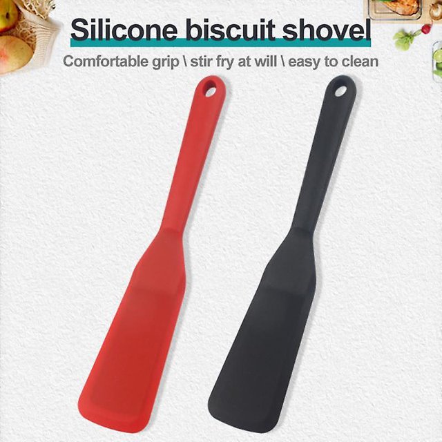 Espátula de cocina de silicona Fácil de limpiar Utensilios de cocina antiadherentes Huevo Pescado Sartén Cuchara Pala frita Espátula Utensilios de cocina LingWen 8390606963567