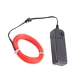 thumbnail image 1 of Cateissary Cuerda luminosa flexible resistente al agua con controlador USB Tubo de LED intermitente constante/rápido de 9 pies Iluminación y accesorios rojo 9ft Cateissary HA8021-01, 1 of 6