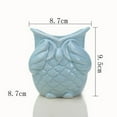 thumbnail image 2 of Cute Flowerpot Owl Shape Tabletop Balcony Plant Pot Japanese Style Flower Pot Home Decoration Birthday Gifts Blue B, 2 of 2