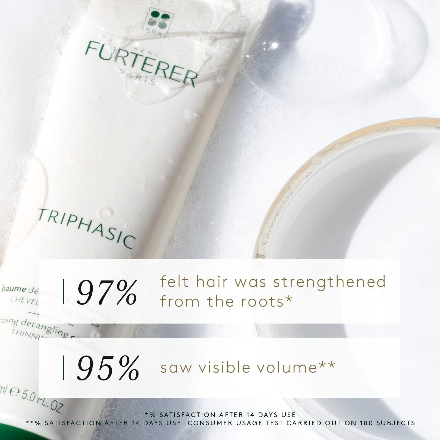 Rene Furterer Triphasic Texturizing Conditioner - Strengthens Hair - Increases Volume for Men and Women with Thinning Hair, 5 fl oz