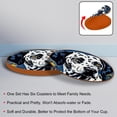 thumbnail image 4 of Spotted Dog 6PCS Round Microfiber Leather Coasters Set, 11x11 cm/4.3x4.3 in, Drink Mats for Table and Absorption, Stylish Beverage Coasters for Home and Office Décor, 4 of 6