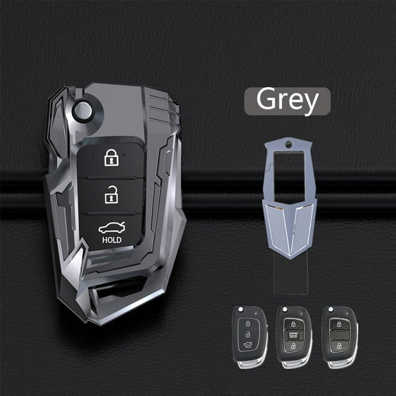 For Hyundai Santa Fe Sonata Tucson IX35 Remote Flip Key Fob Cover Case Keychain
