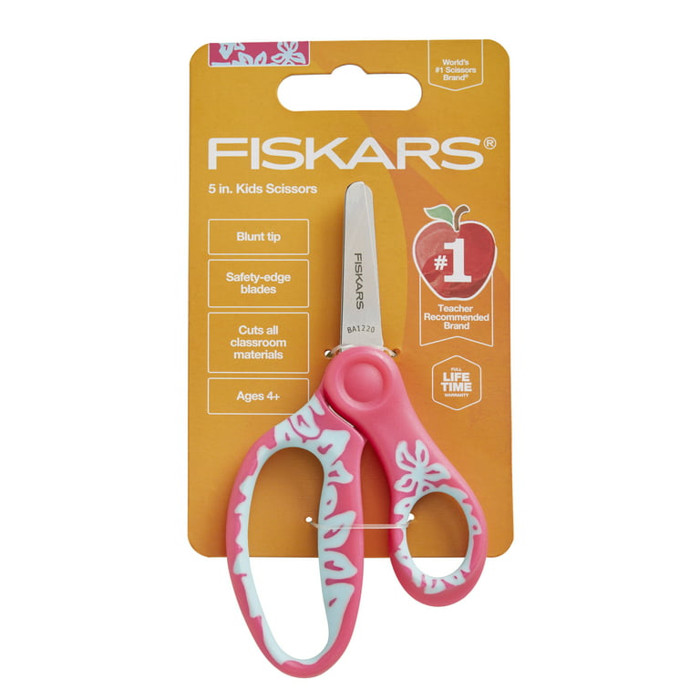 Fiskars Softgrip Left-handed Pointed Kids Scissors - Zerbee