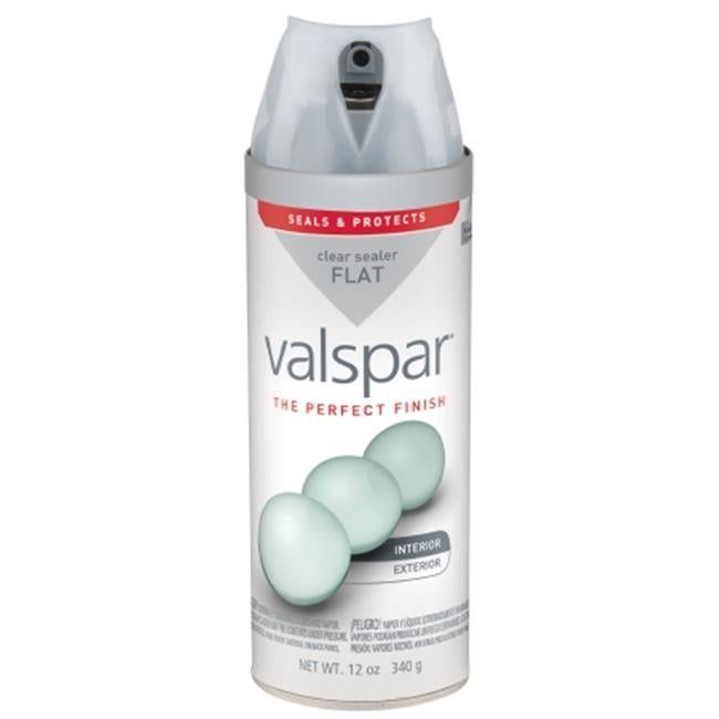 Valspar Brand 41085060 SP 12 Oz Clear Flat Premium Enamel Spray Paint