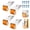 Orange-4pcs, variant on Vertical Track Roller Wheel, Heavy Duty Door Track Support Wheels with Rubber Caster, Anti-Sag Sliding Door Bottom Rollers, Heavy Duty Mute Caster Wheels for Furniture Doors Tracks Support