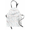 thumbnail image 1 of Nautical Apron Marine Elements Featured Lifebuoy Anchor Compass Sea Waves Kids Nursery Theme, Unisex Kitchen Bib Apron with Adjustable Neck for Cooking Baking Gardening, Blue and Red, by Ambesonne, 1 of 3