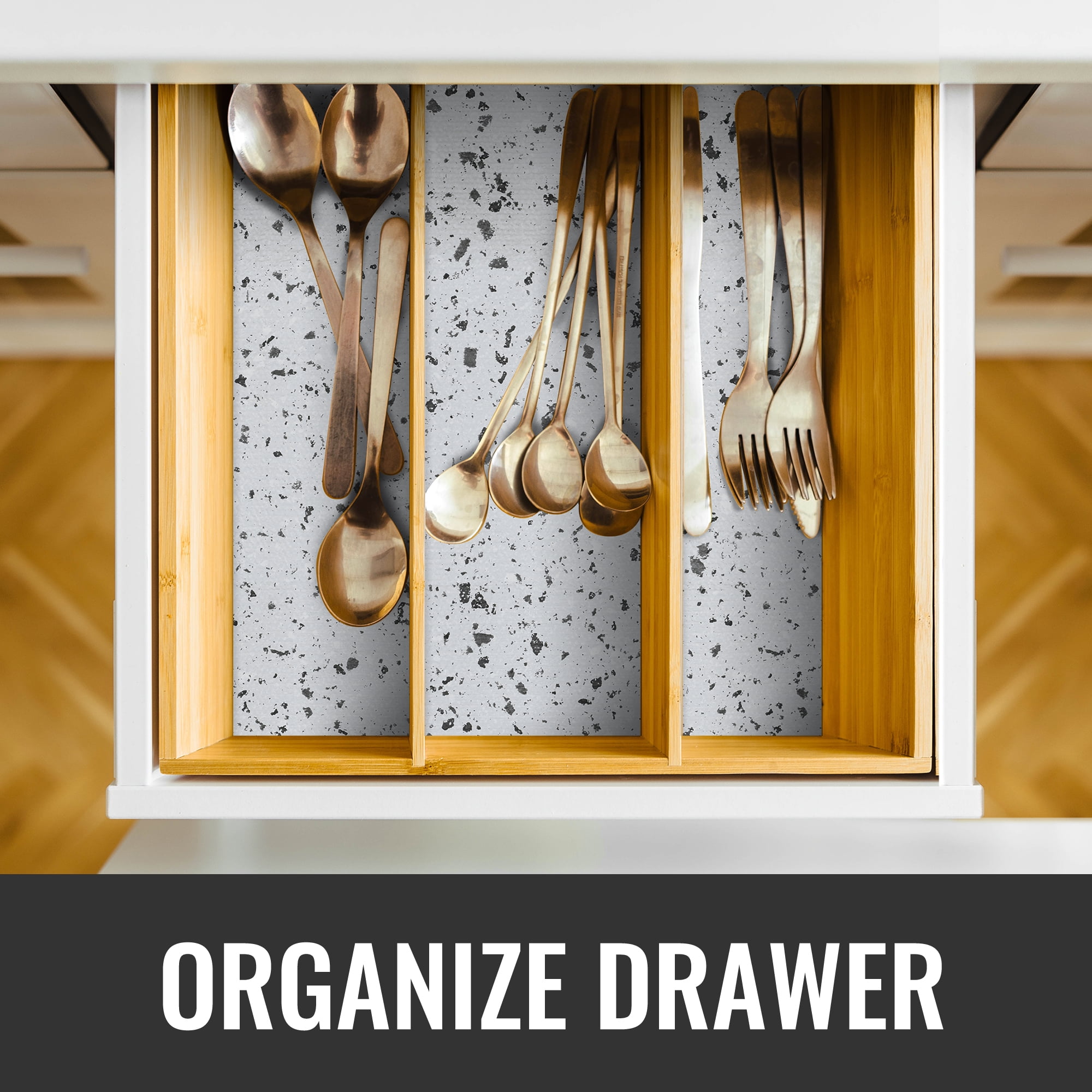 RAY STAR White Shelf Cabinet Liner, 18inx4FT Drawer Liners Non-Adhesive Non Slip Shelving Liner for Kitchen Cabinets