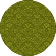 thumbnail image 1 of Ahgly Company Machine Washable Indoor Round Transitional Pistachio Green Area Rugs, 4' Round, 1 of 7