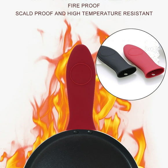 Xihbxyly Protector de Mango Antideslizante, Construcción de Silicona Suave, Protección Contra El Calor Hasta 232 °C, Fácil de Limpiar, Apto para Lavavajillas, Regalo Ideal para El Hogar, Accesorio de