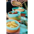 thumbnail image 6 of Silipint: Silicone Go Go Bowls: Set Of 4: Aurora - Sizes: 10, 20, 30 oz & Sandwich Size - Unbreakable, Attached Lids, 6 of 11