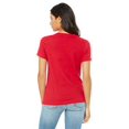 thumbnail image 2 of Bella + Canvas T-Shirt à Manches Courtes en Jersey Décontracté pour Femmes - Rouge - S, 2 of 3