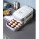 thumbnail image 4 of Azul Apilable Almacenamiento Caja De Huevos Dispensador Cocina Refrigerador,Nevera Caja De Almacenamiento De Huevos,Cajones con Ruedas,Caja De Almacenamiento De Huevos,Fácil De Limpiar, 4 of 4