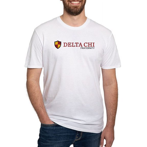 CafePress - Delta Chi Fraternity Full Color Logo T Shirt - Fitted T-Shirt, Vintage Fit Soft Cotton Tee