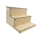 thumbnail image 2 of Expositor de alimentos de madera de 3 niveles, multifuncional, para decoración de fiestas y estilo rústico., 2 of 9