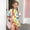 Beige, variant on Cethrio Girls Summer Outfit Sets 2 Piece, Crew Neck Casual Short Sleeve Kids' Clothing Sets Beige Size 10-12
