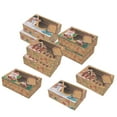 thumbnail image 3 of Xmas Gift Boxes with Display Window, Kraft Paper Case, Gift Giving Holiday Christmas Cookie Boxes for Chocolate, Bakery Cake Strawberries Pastry 9 Set, 3 of 9