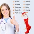 thumbnail image 4 of 3 Pairs Christmas Compression Socks for Women & Men Circulation 15-20 mmHg - Better Blood Flow, Swelling , Best Support for Medical, Running, Nursing,Christmas Gifts for Nurses Travel Pregnancy, 4 of 6