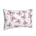 thumbnail image 2 of Daiia Pink Butterflies (2) Bedding Waterproof Pillow Protector Zippered Queen – Bed Bug Proof Pillow Encasement-14"x20", 2 of 9