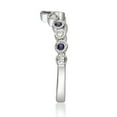 thumbnail image 2 of Gin & Grace 14KT WG Natural Blue Sapphire and Diamond Accent Ring., 2 of 6
